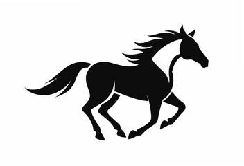 Obraz premium horse silhouette vector