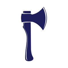 Minimalist Hatchet Icon Isolated Design