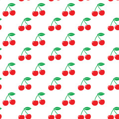 Cherry pattern illustration background