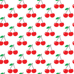 Cherry pattern background design illustration