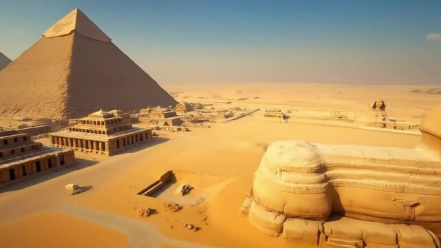 Pir&aacute;mides de Egipto,vista Cenital