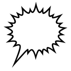 Scream Speech Bubble Graphic: Dynamic Comic Burst & Shout Symbol