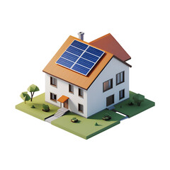 house on a white background