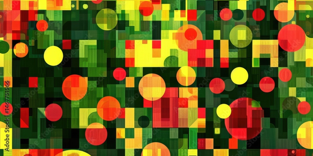 Poster abstract digital shape or line and technological cyber style particle design connect in surreal elec