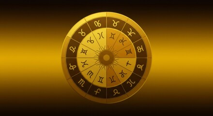 Zodiac wheel graphic design