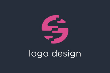 Obraz premium letter s logo icon vector design template concept