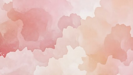Obraz premium Whispered Petals: A serene watercolor depiction of overlapping soft pink and peach hues, evoking a gentle, ethereal ambiance perfect for backgrounds and artistic projects.