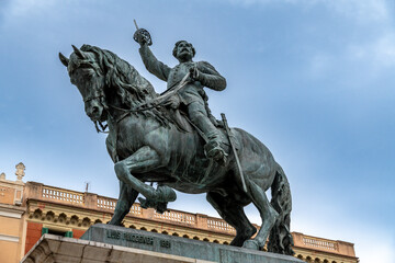 Obraz premium Equestrian statue of General Prim in Reus