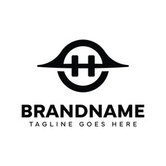 Letter H Black Hole Logo, symbolizing mystery, depth, and powerful energy