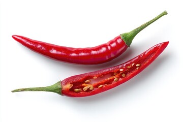 Crimson Chili Peppers: A Vivid Still Life