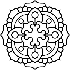 Mandala. Ethnic round ornament. Vector illustration.