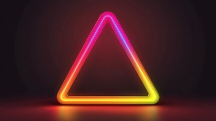 Neon triangle graphic