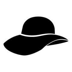 Elegant black wide brimmed sun hat providing shade and stylish protection