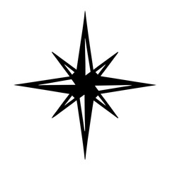 Fototapeta premium Sharp Eight Point Star Burst with Interlocking Arms Design Illustration