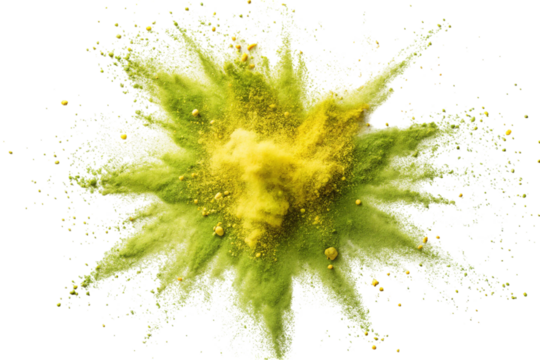 Abstract grunge beauty with a set of ink splashes and blots on white, like a paint splatter