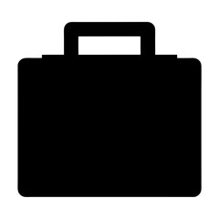 Stylized black briefcase icon representing business and professional activities generally