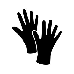 Protective Gloves Illustration Icon, Offering Safety and Hygiene for Various Tasks
