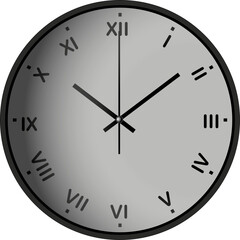 Wall clock logo, illustration, icon, tattoo