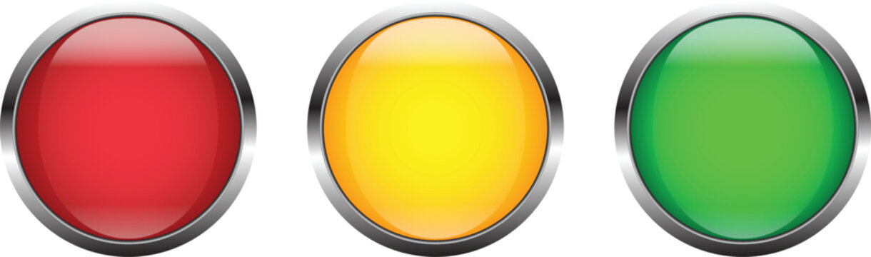 Red, green, yellow traffic signal light