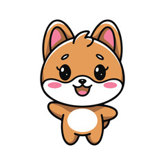 Fototapeta premium A Cheerful Cartoon Rodent 
