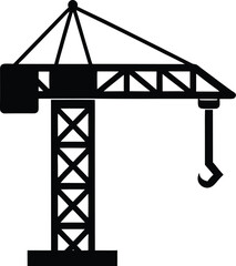 construction crane icon vector illustration