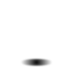 Transparent Realistic soft black shadow effect under object