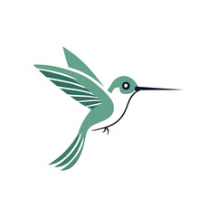 hummingbird and flower