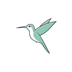 hummingbird and flower