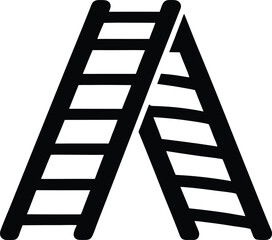 folding ladder icon vector illustration