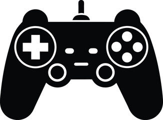 game controller with joystick and buttons icon vector illustration © freevectora