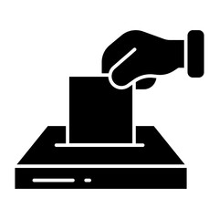 Hand Voting glyph icon