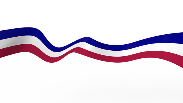 Ribbon for Bastille Day with French flag 