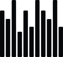 music equalizer bars icon vector illustration