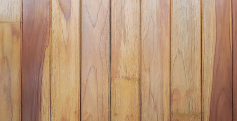 Vertical wooden board texture background. Brown wall or floor with old natural pattern.