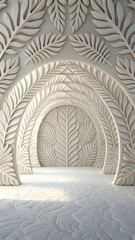 Texture-Chaos Minimalist Background with Wild 3D Design Style