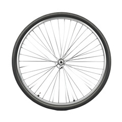 Fototapeta premium Detailed Close-up of a Wheelchair Wheel