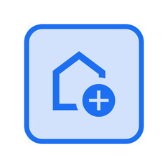 Fototapeta premium Add Home Outlined Icon