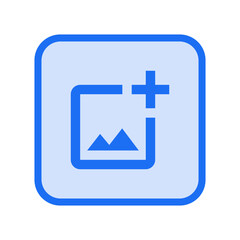 Add Photo Alternate Outlined Icon