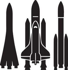 space rocket vector illustration