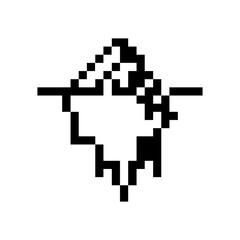pixel iceberg