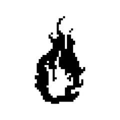 pixelate flame icon