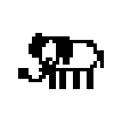 pixel elephant icon