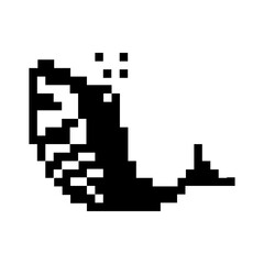 pixelate whale
