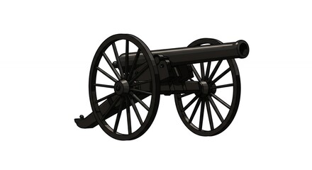 Fototapeta premium Black antique cannon image