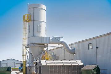Industrial cyclone separator used for air pollution control of particulate mater 