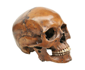 Obraz premium Exploring ancient human remains museum exhibit educational display isolated on transparent background
