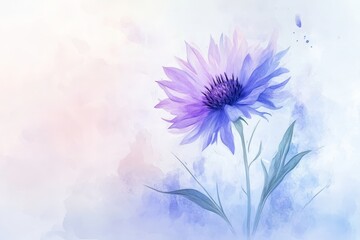 Obraz premium Delicate, pastel flower design in soft, ethereal colors.