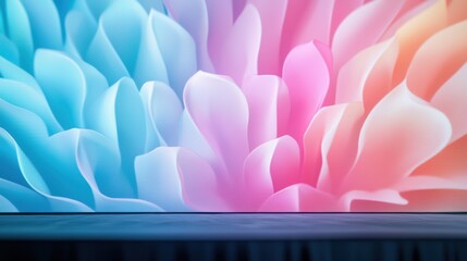 A colorful presentation displayed on a projector, featuring dynamic visuals and eye catching design elements.