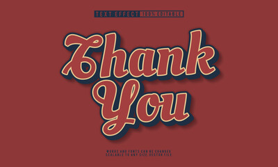 Editable Thank You text effect with a warm, heartfelt, and inviting style.