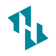 Letter H logo icon design template